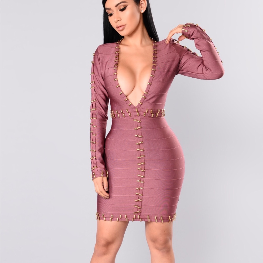 Fashion Nova Dress Bandage Size 2x.